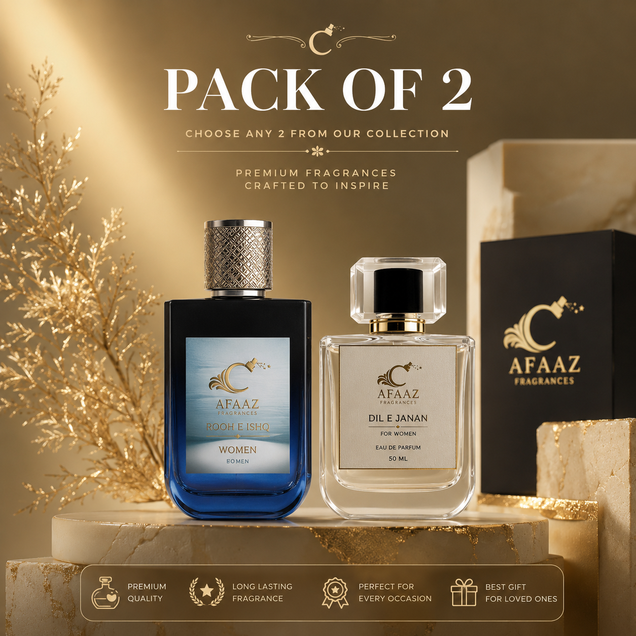 Pack of 2 Premium Perfumes