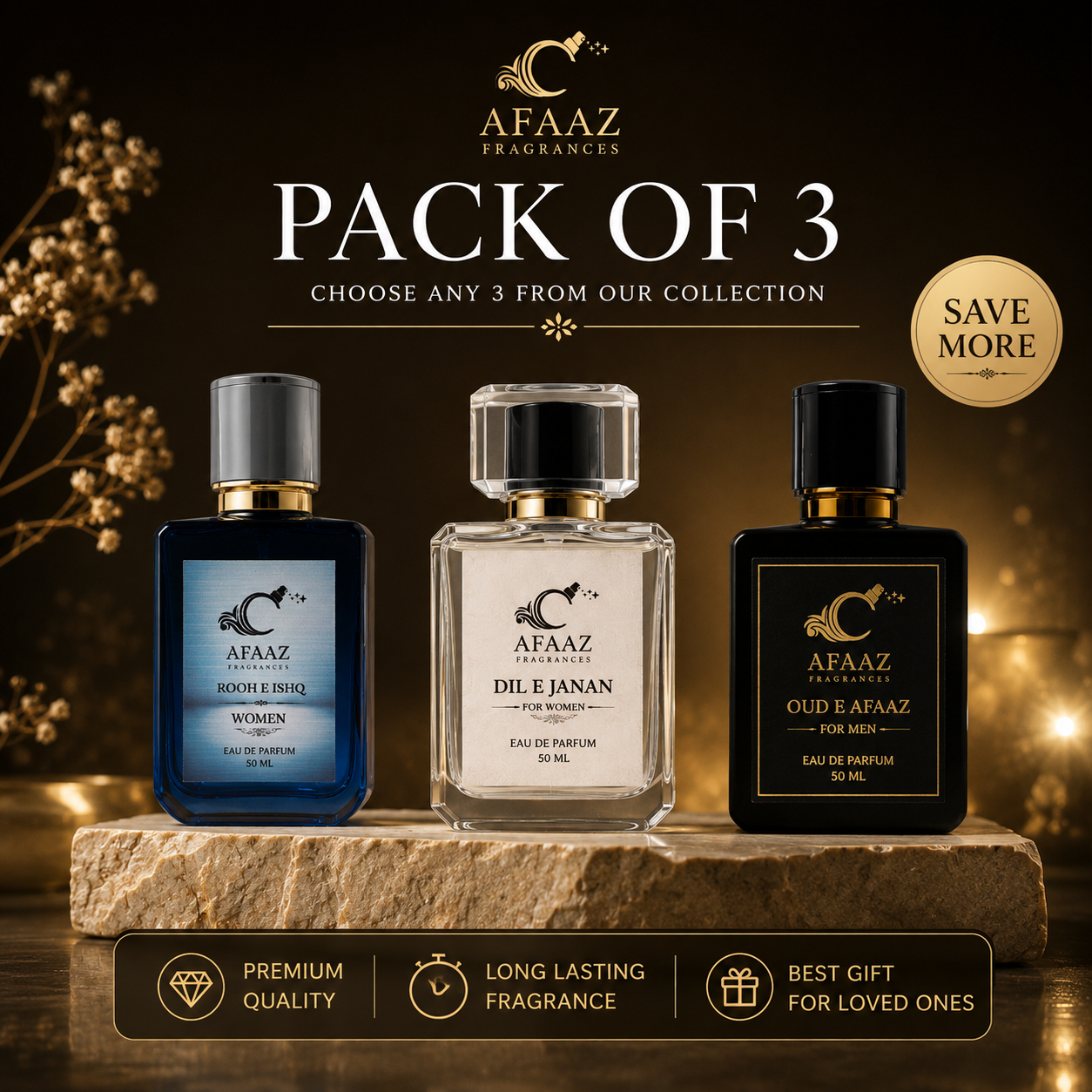Pack of 3 Premium Perfumes